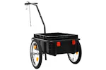 vidaXL Bike Trailer/hand Wagon 155x60x83cm Steel Black vidaXL Bike Trailer/hand Wagon 155x60x83cm Steel Black