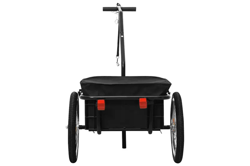 vidaXL Bike Trailer/hand Wagon 155x60x83cm Steel Black vidaXL Bike Trailer/hand Wagon 155x60x83cm Steel Black