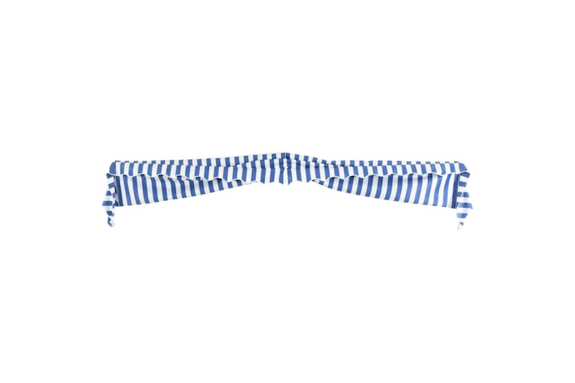 vidaXL Bistro Awning 350x120cm Blue And White vidaXL Bistro Awning 350x120cm Blue And White