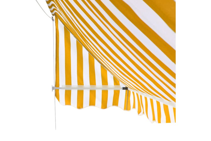 vidaXL Bistro Awning 400x120cm Orange And White vidaXL Bistro Awning 400x120cm Orange And White