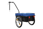 vidaXL Bike Trailer/hand Wagon 155x60x83cm Steel Blue vidaXL Bike Trailer/hand Wagon 155x60x83cm Steel Blue