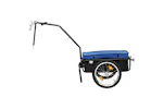 vidaXL Bike Trailer/hand Wagon 155x60x83cm Steel Blue vidaXL Bike Trailer/hand Wagon 155x60x83cm Steel Blue