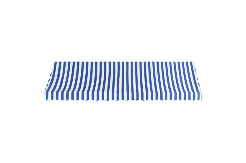 vidaXL Bistro Awning 400x120cm Blue And White vidaXL Bistro Awning 400x120cm Blue And White