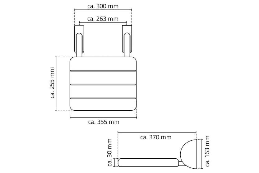 Ridder Fold-down Shower Seat Eco White Ridder Fold-down Shower Seat Eco White