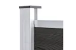 vidaXL Garden Fence Wpc 180x186cm Grey vidaXL Garden Fence Wpc 180x186cm Grey