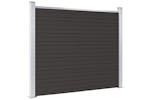 vidaXL Fence Panel Wpc 180x146cm Black vidaXL Fence Panel Wpc 180x146cm Black
