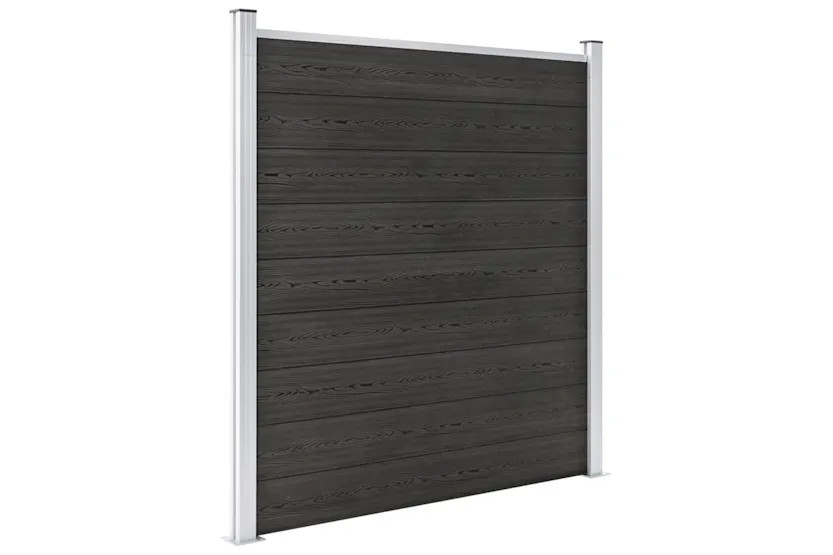 vidaXL Garden Fence Wpc 180x186cm Grey vidaXL Garden Fence Wpc 180x186cm Grey