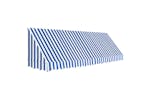 vidaXL Bistro Awning 400x120cm Blue And White vidaXL Bistro Awning 400x120cm Blue And White