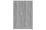 vidaXL Shoe Cabinet Grey Sonoma 60x35x92cm Engineered Wood vidaXL Shoe Cabinet Grey Sonoma 60x35x92cm Engineered Wood