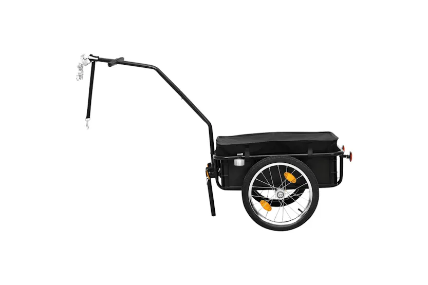 vidaXL Bike Trailer/hand Wagon 155x60x83cm Steel Black vidaXL Bike Trailer/hand Wagon 155x60x83cm Steel Black