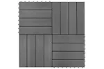 vidaXL 40826 Wpc Tiles 30x30cm 11pcs 1m2 Grey vidaXL 40826 Wpc Tiles 30x30cm 11pcs 1m2 Grey