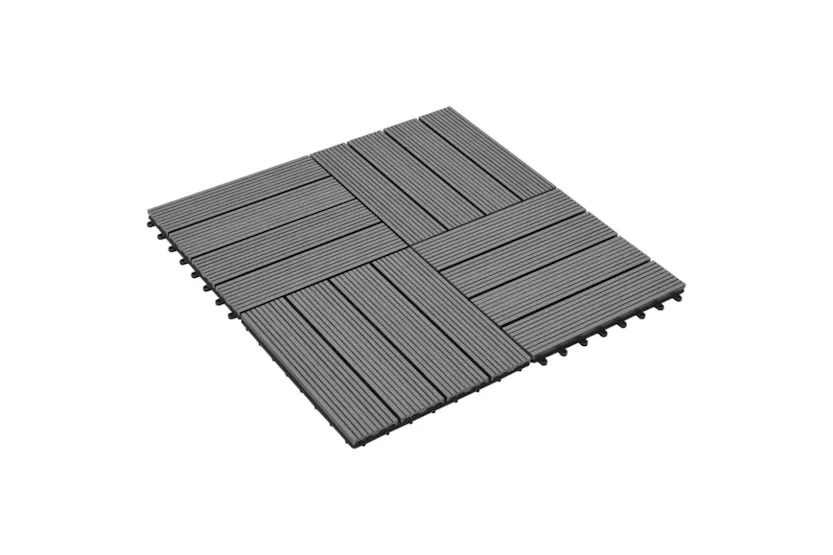 vidaXL 40826 Wpc Tiles 30x30cm 11pcs 1m2 Grey vidaXL 40826 Wpc Tiles 30x30cm 11pcs 1m2 Grey
