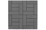 vidaXL 277799 22 Pcs Decking Tiles 30x30cm 2 Sqm Wpc Grey vidaXL 277799 22 Pcs Decking Tiles 30x30cm 2 Sqm Wpc Grey