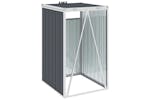 vidaXL Garbage Bin Shed Grey 72x81x121cm Steel vidaXL Garbage Bin Shed Grey 72x81x121cm Steel