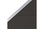 vidaXL Fence Panel Wpc 95x(105-180)cm Black vidaXL Fence Panel Wpc 95x(105-180)cm Black