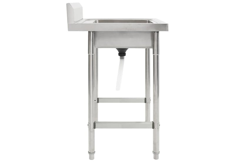 vidaXL Kitchen Sink Single Basin Stainless Steel vidaXL Kitchen Sink Single Basin Stainless Steel