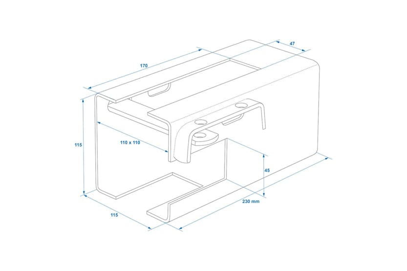 Proplus Coupling Hitch Lock With Lock 110 X 110 Mm 341325s Proplus Coupling Hitch Lock With Lock 110 X 110 Mm 341325s