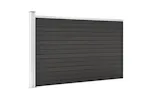vidaXL Garden Fence Wpc 175x105cm Grey vidaXL Garden Fence Wpc 175x105cm Grey