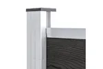 vidaXL Garden Fence Wpc 175x105cm Grey vidaXL Garden Fence Wpc 175x105cm Grey