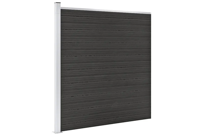 vidaXL Garden Fence Wpc 175x186cm Grey vidaXL Garden Fence Wpc 175x186cm Grey