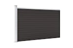 vidaXL Fence Panel Wpc 175x105cm Black vidaXL Fence Panel Wpc 175x105cm Black