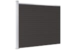 vidaXL Fence Panel Wpc 175x146cm Black vidaXL Fence Panel Wpc 175x146cm Black