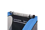 vidaXL Bike Trailer Grey And Blue 30 Kg vidaXL Bike Trailer Grey And Blue 30 Kg