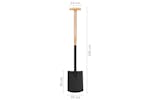 vidaXL Garden Digging Spade T Grip Steel And Hardwood vidaXL Garden Digging Spade T Grip Steel And Hardwood