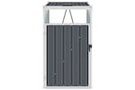 vidaXL Garbage Bin Shed Grey 72x81x121cm Steel vidaXL Garbage Bin Shed Grey 72x81x121cm Steel