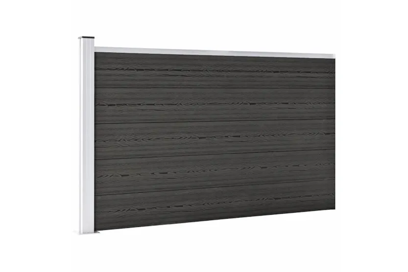 vidaXL Garden Fence Wpc 175x105cm Grey vidaXL Garden Fence Wpc 175x105cm Grey