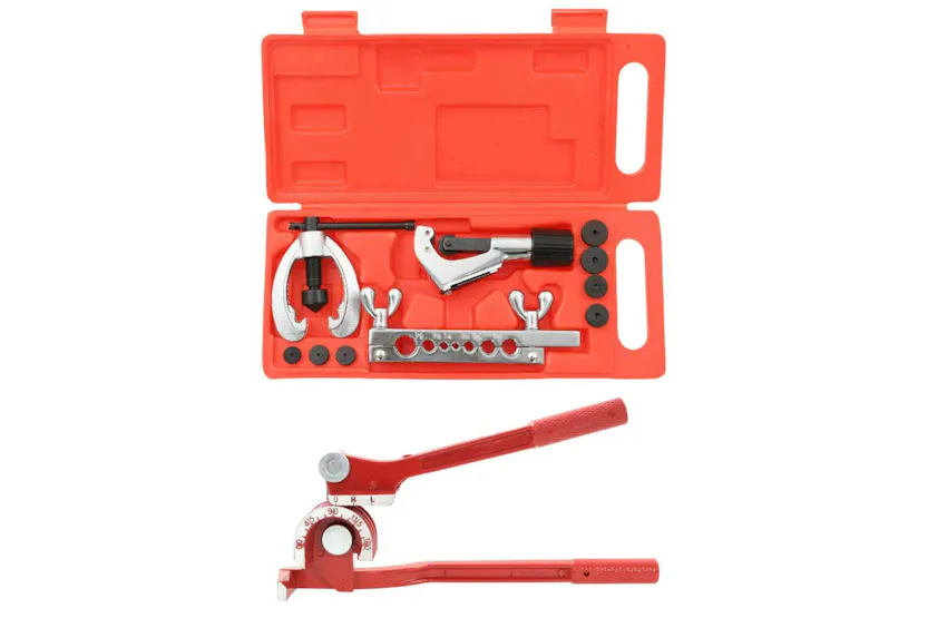 vidaXL 210201 Flaring Tool Kit Set Tube Bender Pipe Repair With Case vidaXL 210201 Flaring Tool Kit Set Tube Bender Pipe Repair With Case