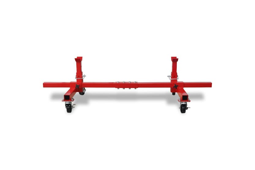 vidaXL 141967 Mobile Axle Stand Red vidaXL 141967 Mobile Axle Stand Red