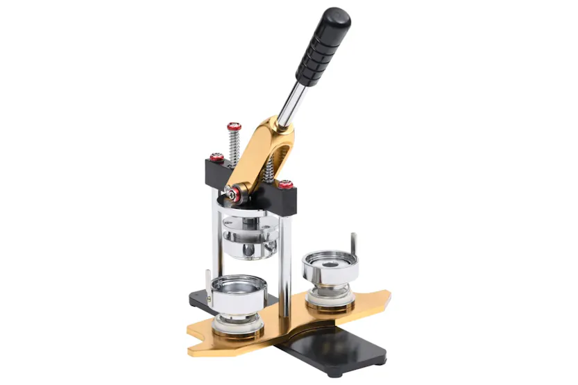 vidaXL 3056505 Badge Maker With 500 Pcs Pinback Button Parts 44mm Rotate Punch vidaXL 3056505 Badge Maker With 500 Pcs Pinback Button Parts 44mm Rotate Punch