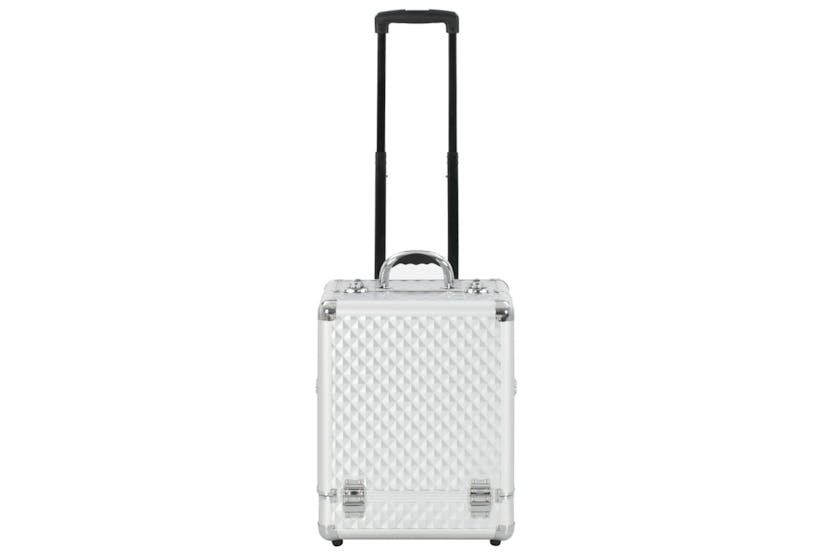 vidaXL 91825 Make-up Trolley 35x29x45cm Silver Aluminium vidaXL 91825 Make-up Trolley 35x29x45cm Silver Aluminium