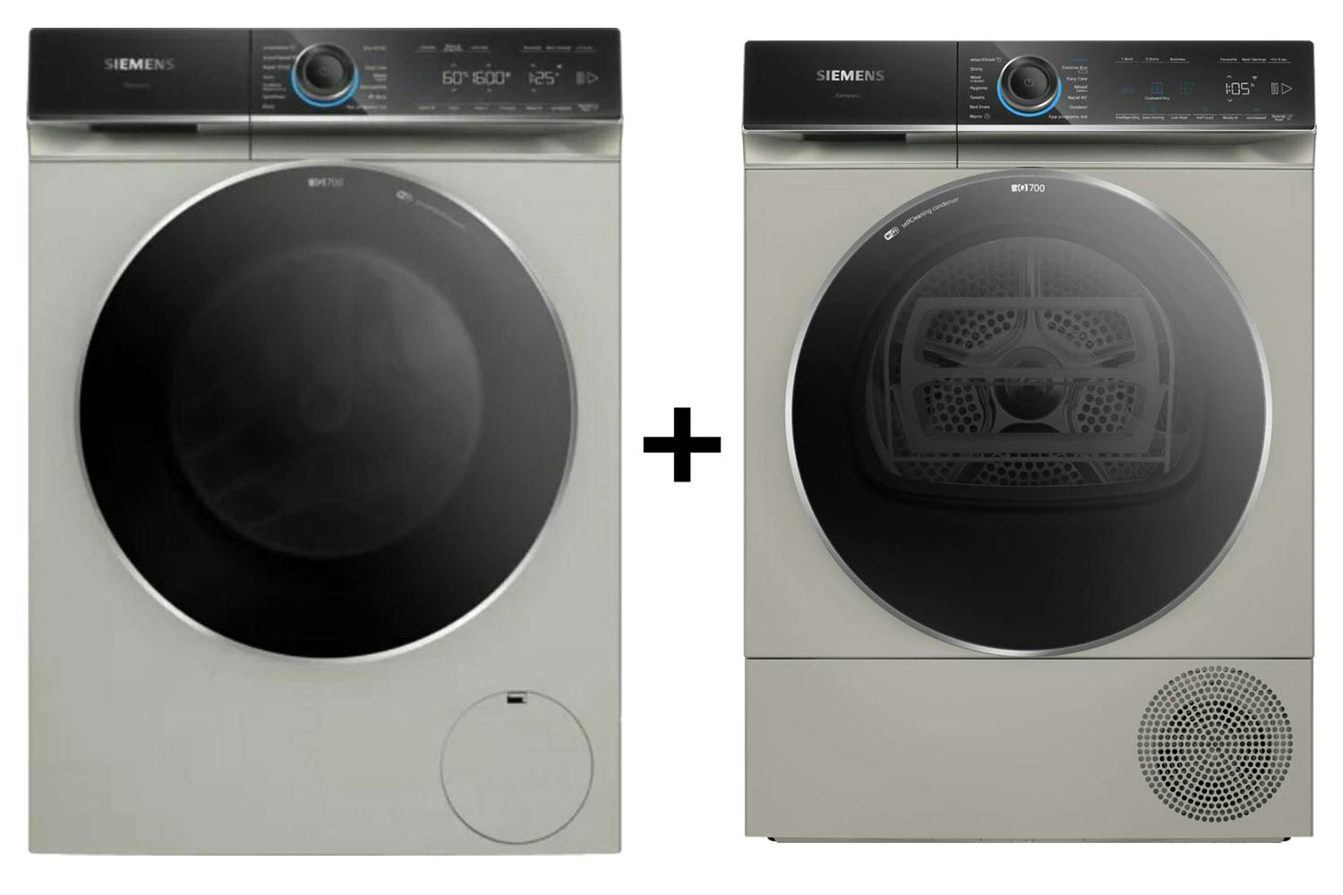 Siemens IQ700 10kg Freestanding Washing Machine and iQ700 9kg Heat Pump Tumble Dryer Bundle