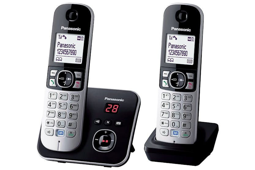 Panasonic KX-TG6822 Cordless Phone with Answering Machine | Twin Pack
