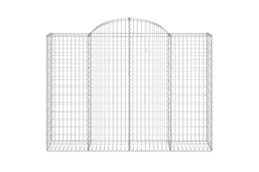 vidaXL 3146369 Arched Gabion Baskets 9 Pcs 200x50x140/160cm Galvanised Iron vidaXL 3146369 Arched Gabion Baskets 9 Pcs 200x50x140/160cm Galvanised Iron