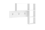 Fmd 433867 Wall-mounted Coat Rack 4 Open Compartments White Fmd 433867 Wall-mounted Coat Rack 4 Open Compartments White