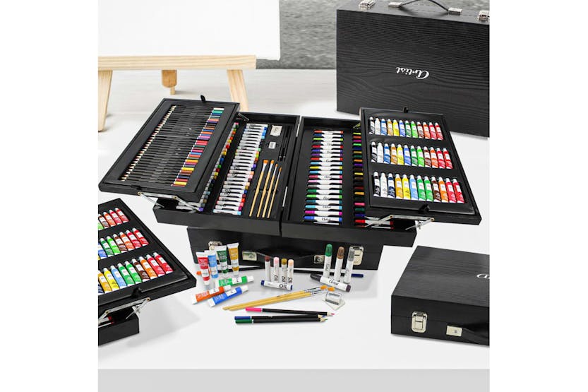 Artist 441886 174-piece Painting Art Set In Wooden Box Artist 441886 174-piece Painting Art Set In Wooden Box