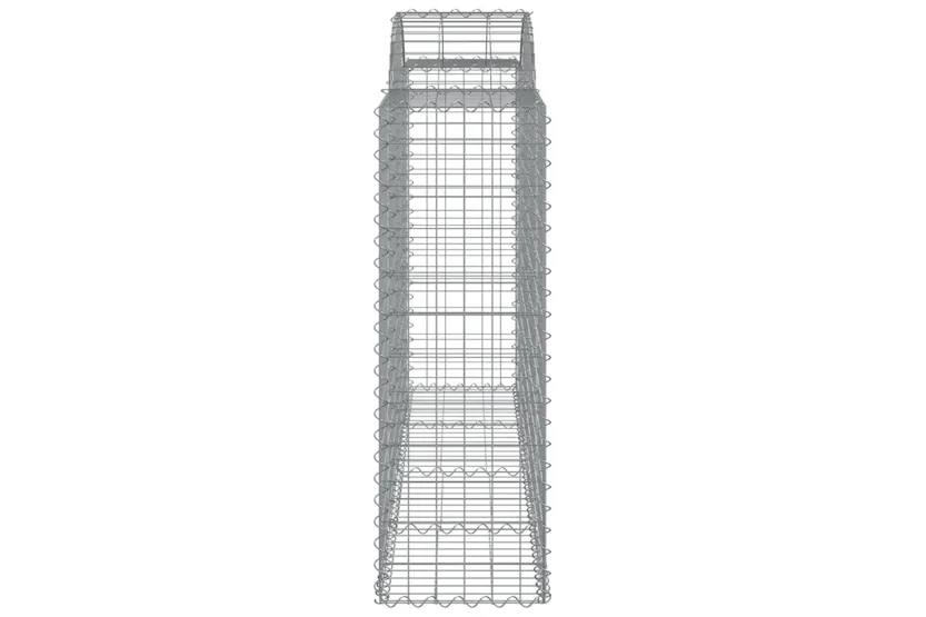 vidaXL 3146351 Arched Gabion Baskets 12 Pcs 200x50x120/140cm Galvanised Iron vidaXL 3146351 Arched Gabion Baskets 12 Pcs 200x50x120/140cm Galvanised Iron