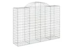 vidaXL 3146368 Arched Gabion Baskets 8 Pcs 200x50x140/160cm Galvanised Iron vidaXL 3146368 Arched Gabion Baskets 8 Pcs 200x50x140/160cm Galvanised Iron