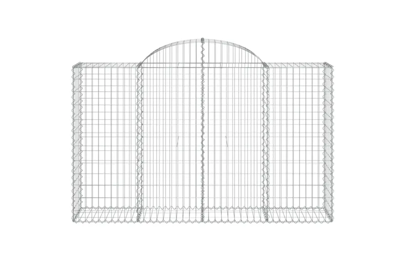 vidaXL 3146351 Arched Gabion Baskets 12 Pcs 200x50x120/140cm Galvanised Iron vidaXL 3146351 Arched Gabion Baskets 12 Pcs 200x50x120/140cm Galvanised Iron