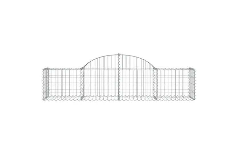 vidaXL 3146266 Arched Gabion Baskets 11 Pcs 200x50x40/60cm Galvanised Iron vidaXL 3146266 Arched Gabion Baskets 11 Pcs 200x50x40/60cm Galvanised Iron
