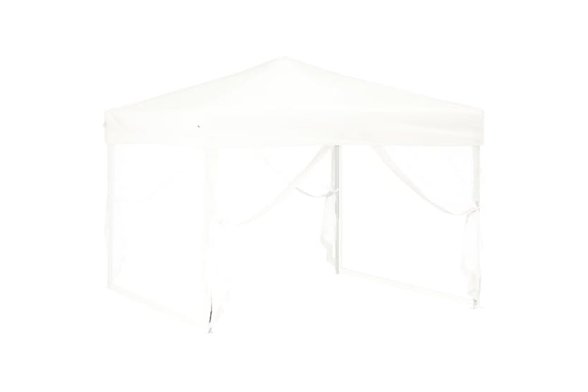 vidaXL 93531 Folding Party Tent With Sidewalls White 3x3 M vidaXL 93531 Folding Party Tent With Sidewalls White 3x3 M