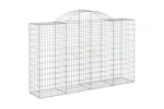 vidaXL 3146346 Arched Gabion Baskets 7 Pcs 200x50x120/140cm Galvanised Iron vidaXL 3146346 Arched Gabion Baskets 7 Pcs 200x50x120/140cm Galvanised Iron