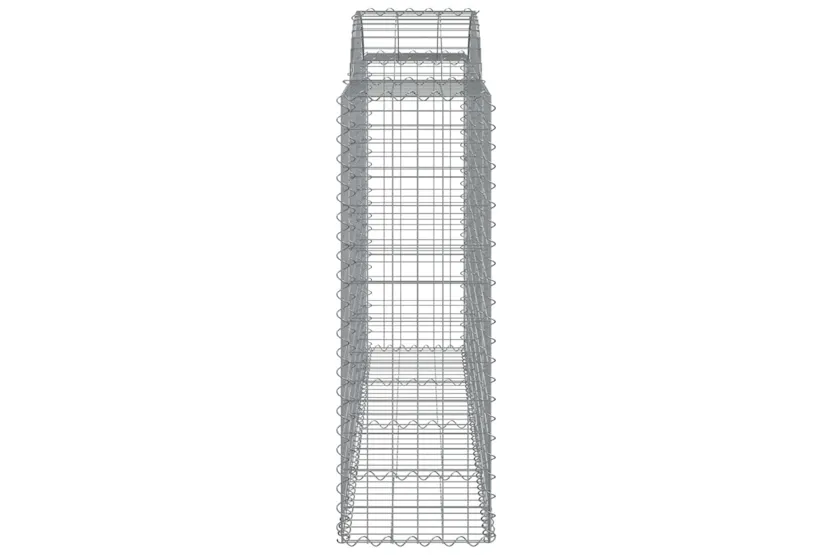 vidaXL 3146346 Arched Gabion Baskets 7 Pcs 200x50x120/140cm Galvanised Iron vidaXL 3146346 Arched Gabion Baskets 7 Pcs 200x50x120/140cm Galvanised Iron