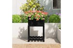 vidaXL 823777 Planter With Shelf Black 54x54x81cm Solid Wood Pine vidaXL 823777 Planter With Shelf Black 54x54x81cm Solid Wood Pine