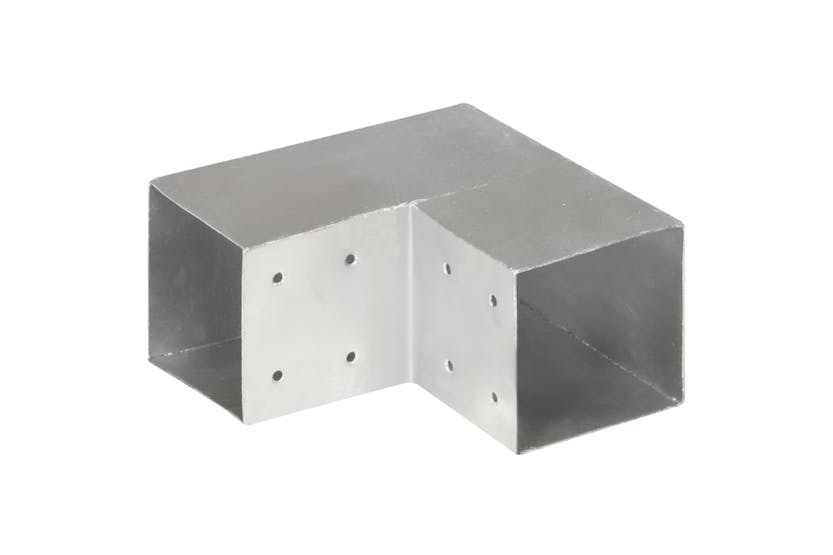 vidaXL 145477 Post Connector L Shape Galvanised Metal 101x101mm vidaXL 145477 Post Connector L Shape Galvanised Metal 101x101mm