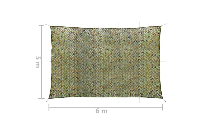 vidaXL 135897 Camouflage Net With Storage Bag 5x6 M Green vidaXL 135897 Camouflage Net With Storage Bag 5x6 M Green