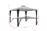 vidaXL 41450 Gazebo With Roof 3x3 M Cream White vidaXL 41450 Gazebo With Roof 3x3 M Cream White